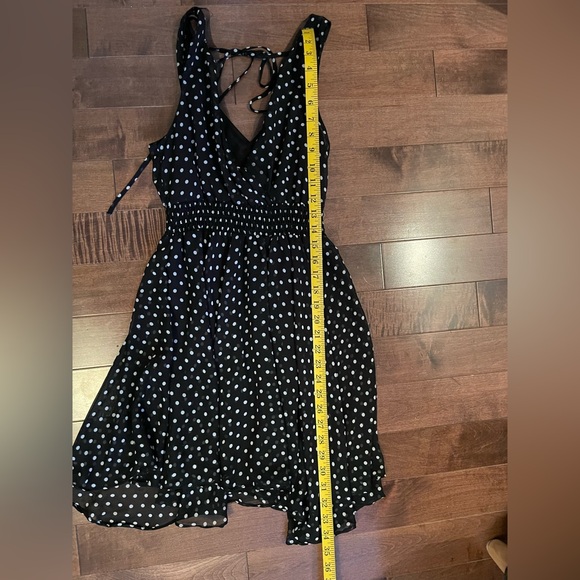 Black dress with white polka dots - Picture 3 of 3